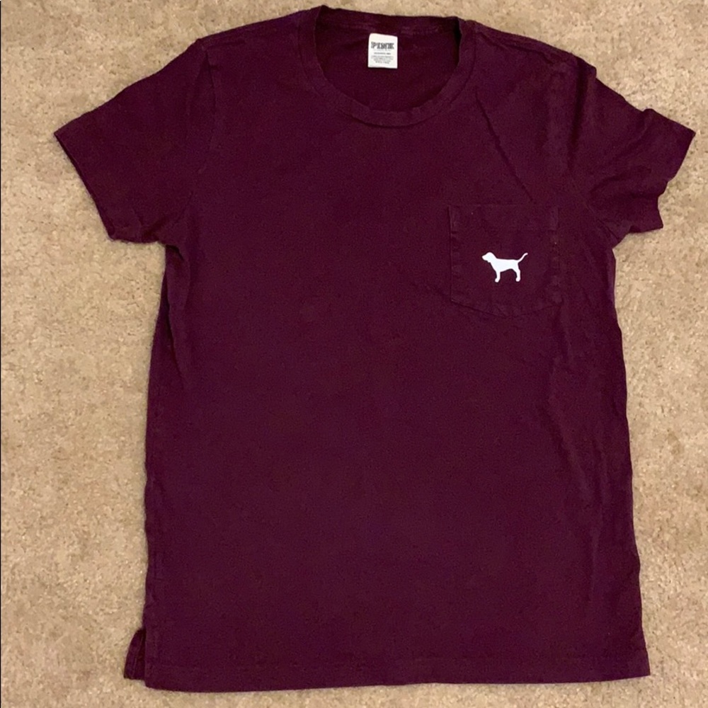 Victoria’s Secret PINK Maroon Campus tee